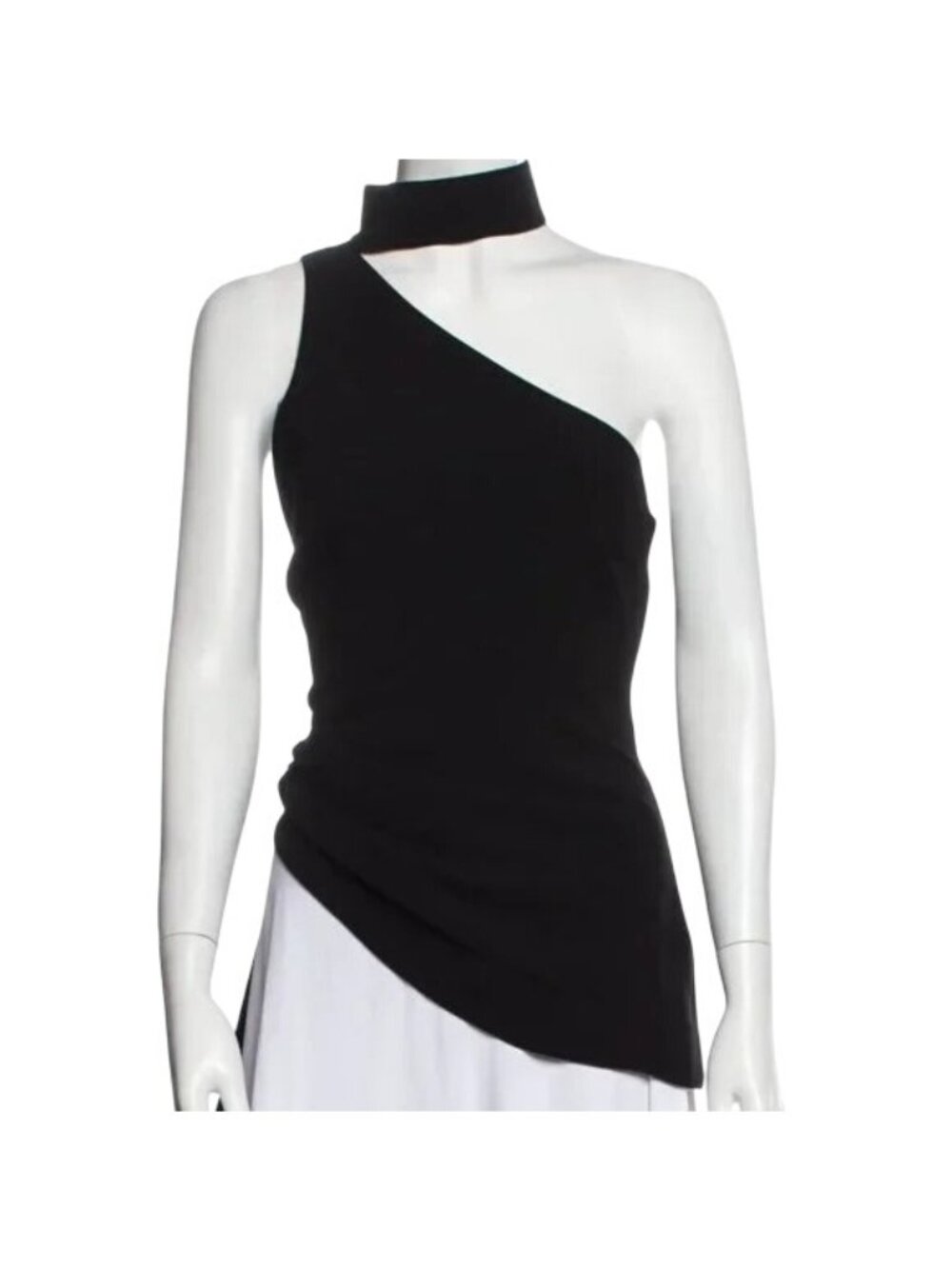 Cinq À Sept Leah Black Asymmetric Top